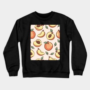 Hand Drawn Peaches | Urban Finery Crewneck Sweatshirt